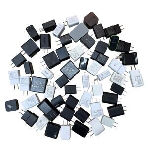 4.5 lb Mixed USB Wall Charger Lot One Gallon Bag Assorted AC Adapters
